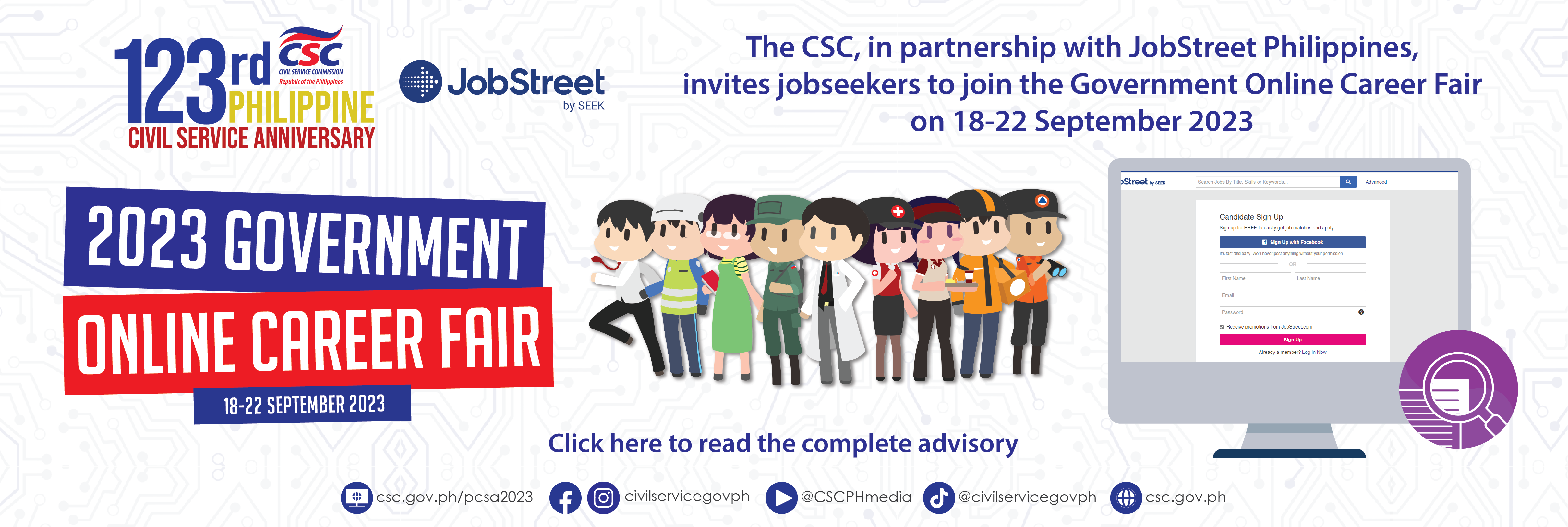 Advisory on the 2023 Government Online Career Fair