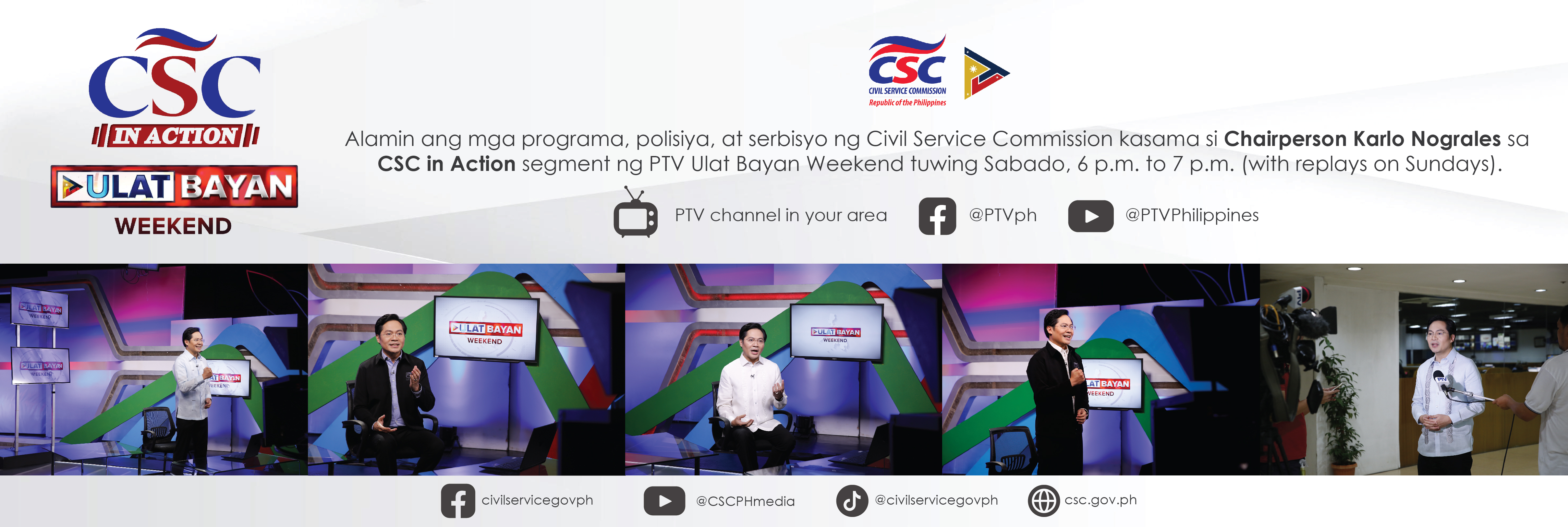 CSC in Action on PTV's Ulat Bayan Weekend