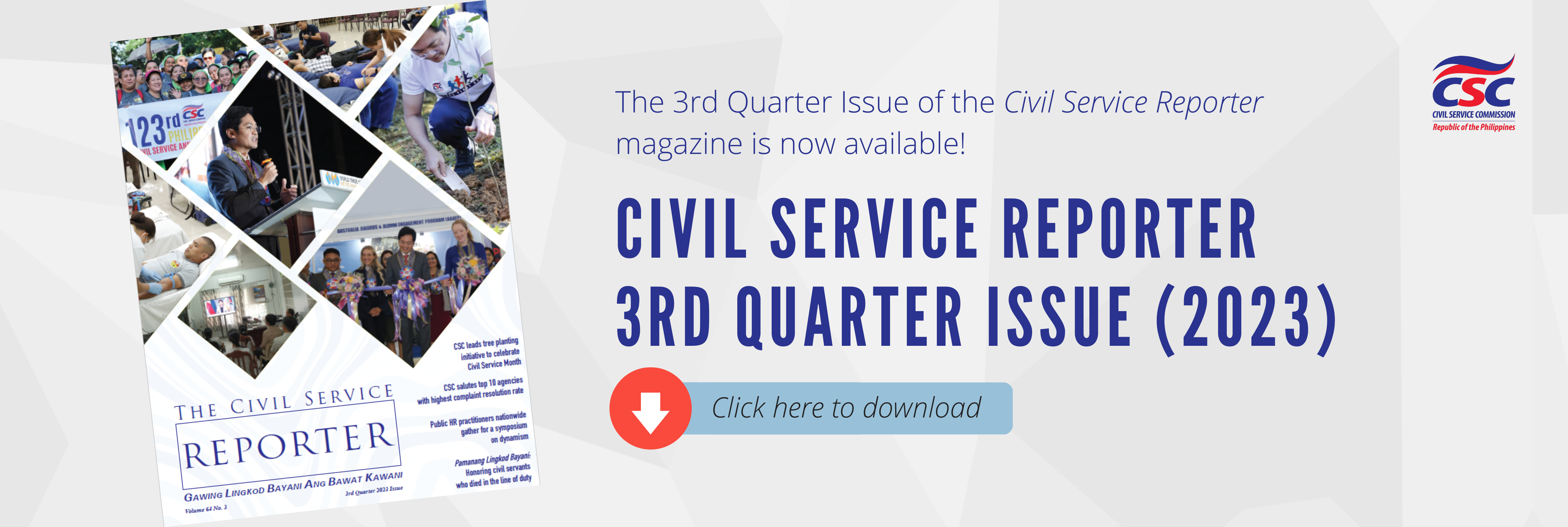 CS Reporter 3rd Quarter of 2023 Issue