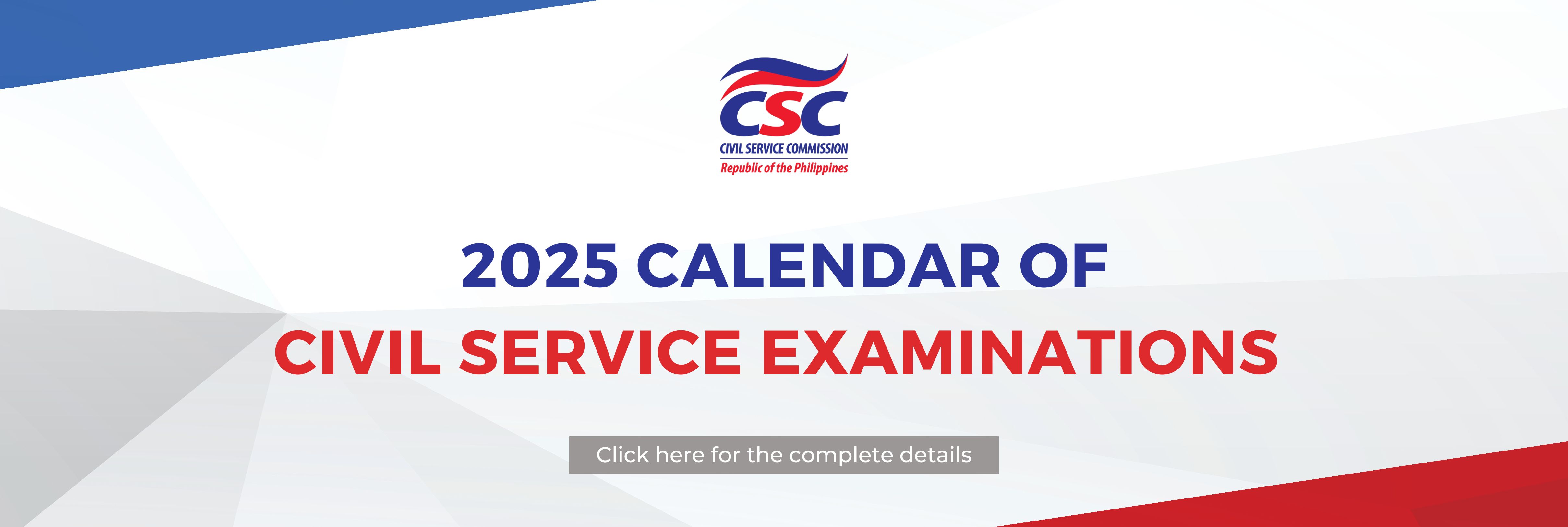 CSC bares 2023 civil service exam calendar; Application for Foreign Civil Services Exam Calendar 2025